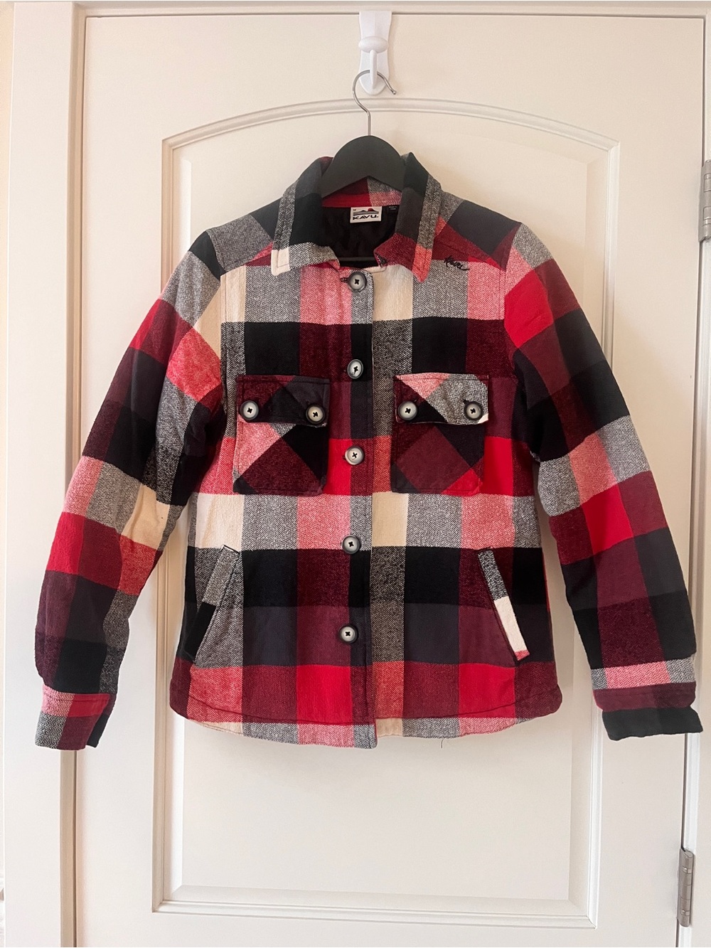 KAVU Cotton Plaid Shacket | Lined | M | Gorpcore | Rustic | Heritage Plaid